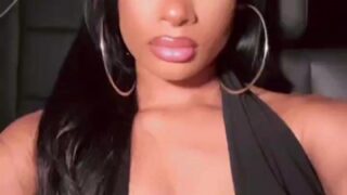 Megan Thee Stallion showing off her big breasts in car!!!